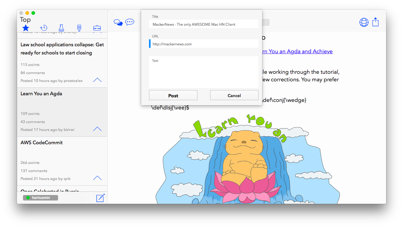 Submit Articles to HN