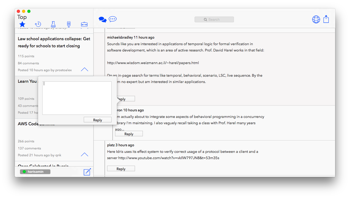 Post/Upvote/Reply to Comments